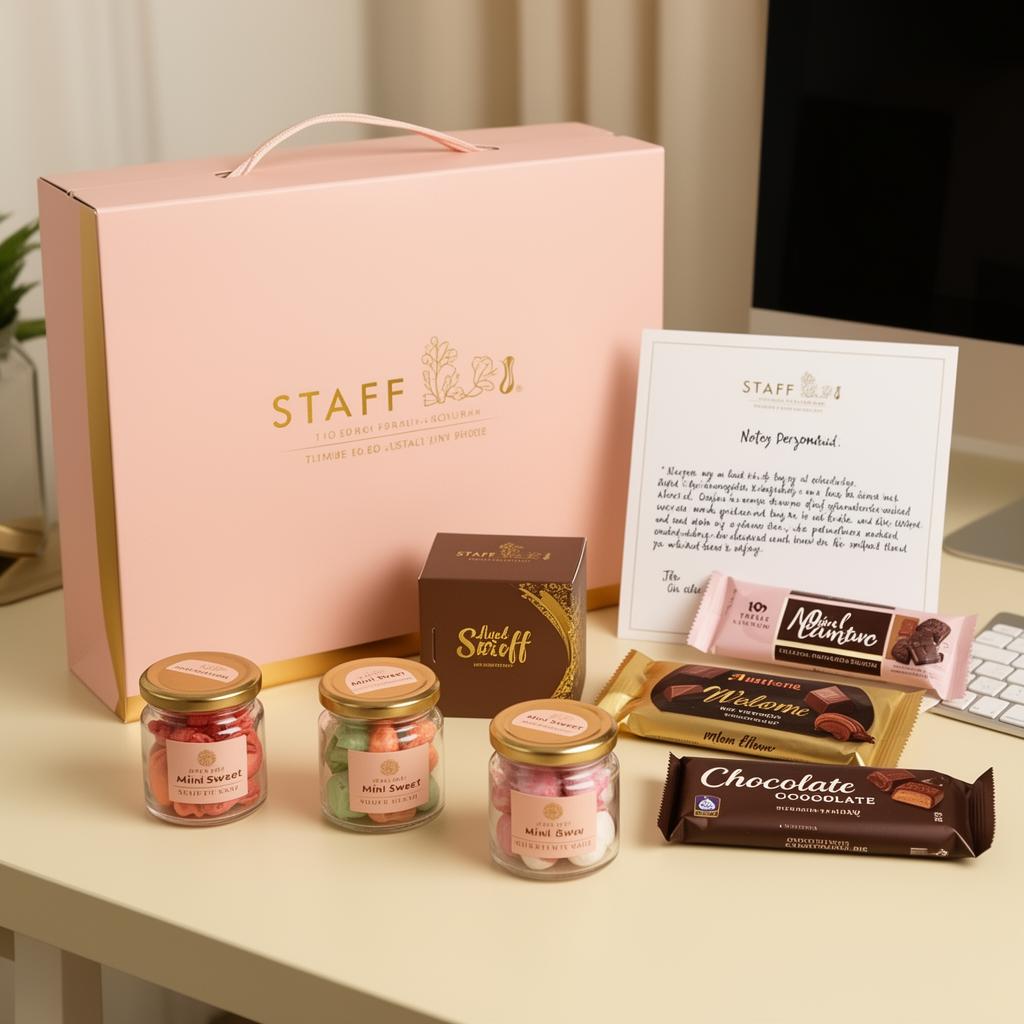 Individually packed staff appreciation sweet boxes